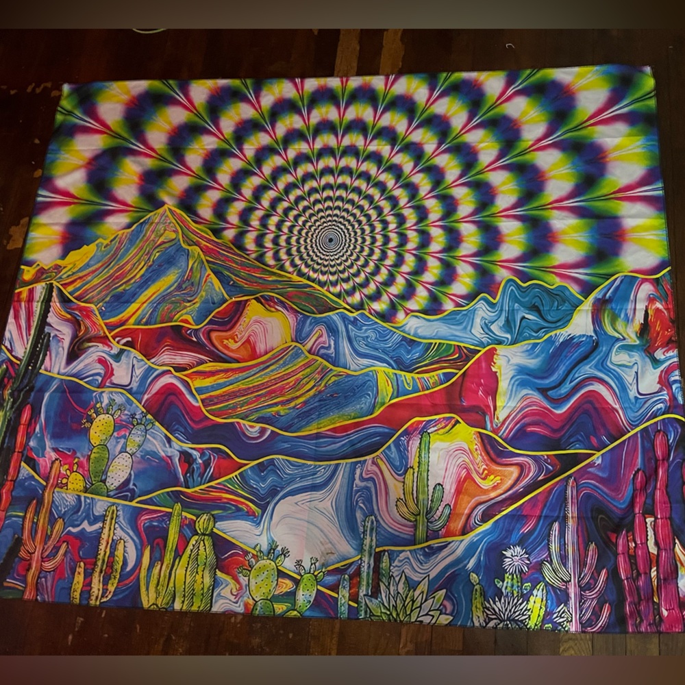 Vibrant Psychedelic Tapestry